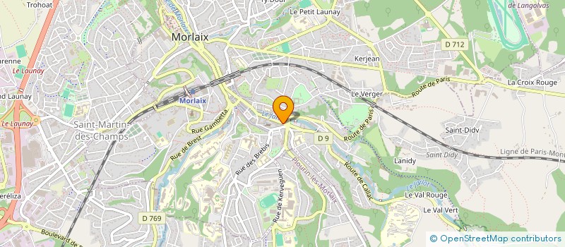 localisation de l'entreprise MONSIEUR PATRICK MORIZUR  MORLAIX