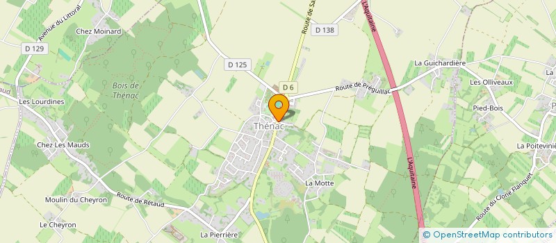 localisation de l'entreprise MONSIEUR PATRICK MOSSION  THENAC