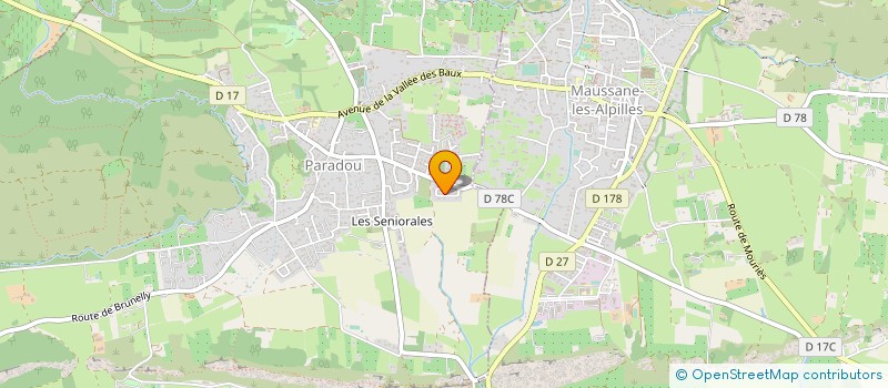 localisation de l'entreprise MONSIEUR PATRICK MOUCADEL  LES BAUX-DE-PROVENCE