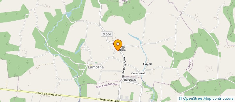 localisation de l'entreprise MONSIEUR PATRICK MOULERES  LAMOTHE