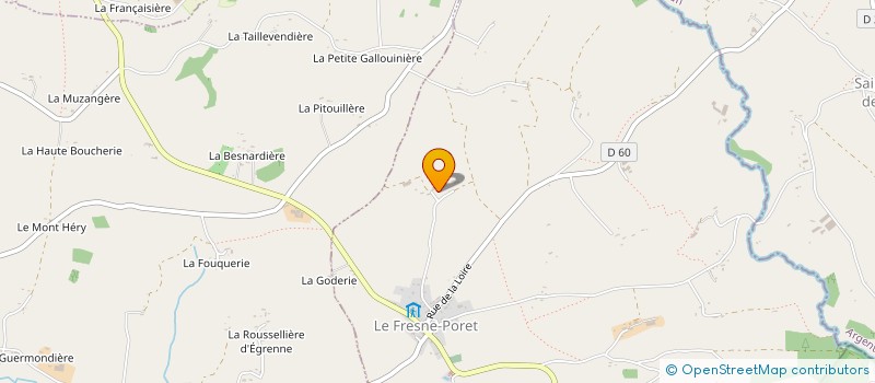 localisation de l'entreprise MONSIEUR PATRICK MOULIN  LE FRESNE-PORET