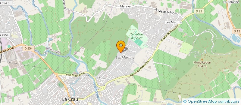 localisation de l'entreprise MONSIEUR PATRICK MOULIN à LA CRAU