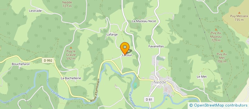 localisation de l'entreprise MONSIEUR PATRICK MOURIERAS  NEDDE