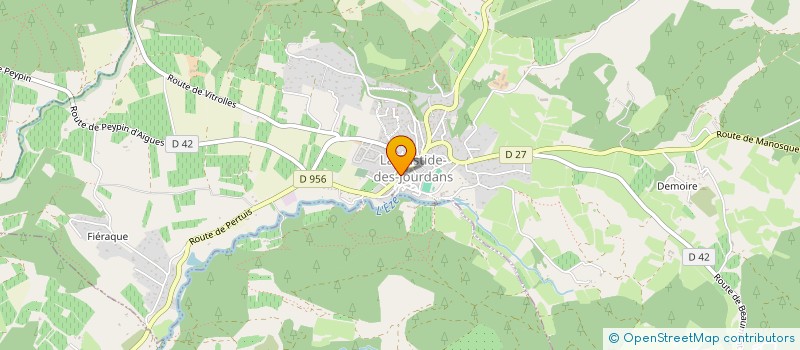 localisation de l'entreprise MONSIEUR PATRICK MOUSSIER  LA BASTIDE-DES-JOURDANS