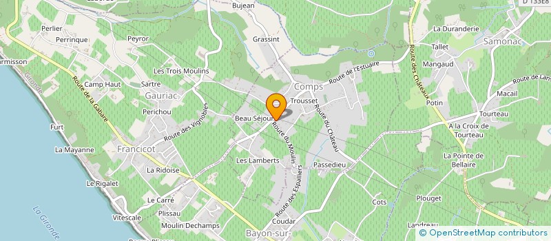 localisation de l'entreprise MONSIEUR PATRICK MOUTREUIL  COMPS