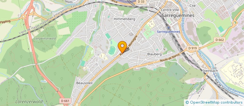 localisation de l'entreprise MONSIEUR PATRICK MULLER  SARREGUEMINES