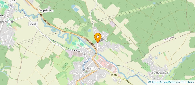localisation de l'entreprise MONSIEUR PATRICK MULLER  HIRSINGUE