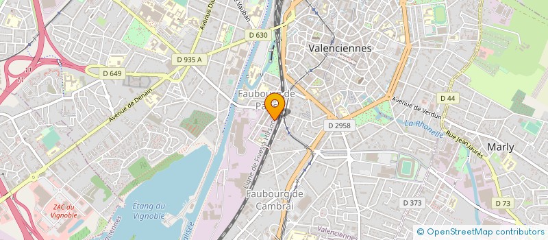 localisation de l'entreprise MONSIEUR PATRICK N KODIA KONGO à VALENCIENNES