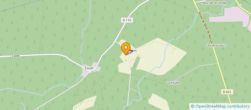 localisation de l'entreprise MONSIEUR PATRICK NABAILLES  HOSTENS