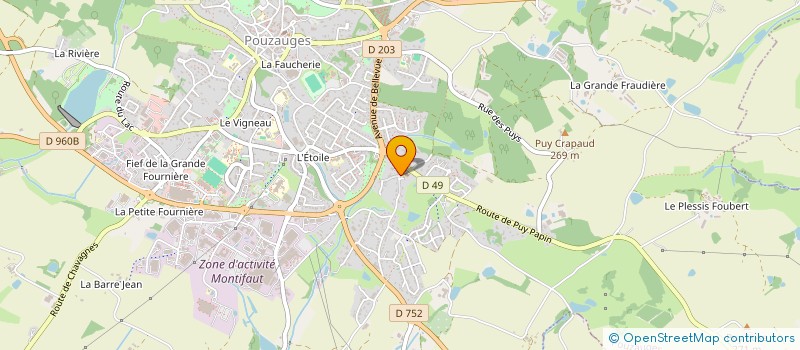localisation de l'entreprise MONSIEUR PATRICK NEAU à POUZAUGES