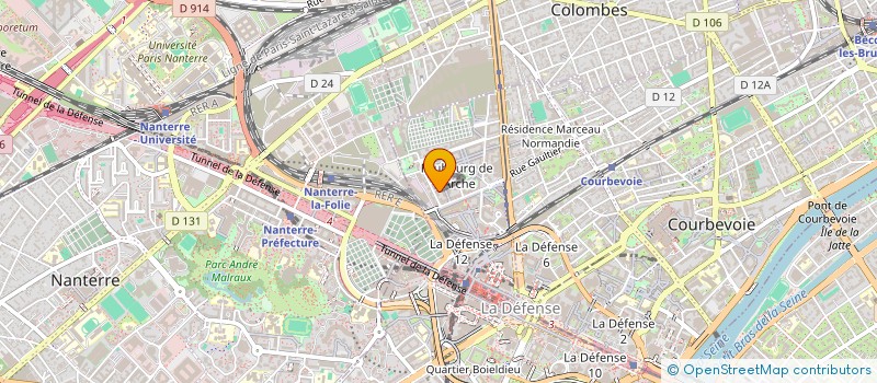 localisation de l'entreprise MONSIEUR PATRICK NELY à COURBEVOIE