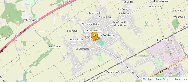localisation de l'entreprise MONSIEUR PATRICK NICOLAS  CHAINGY