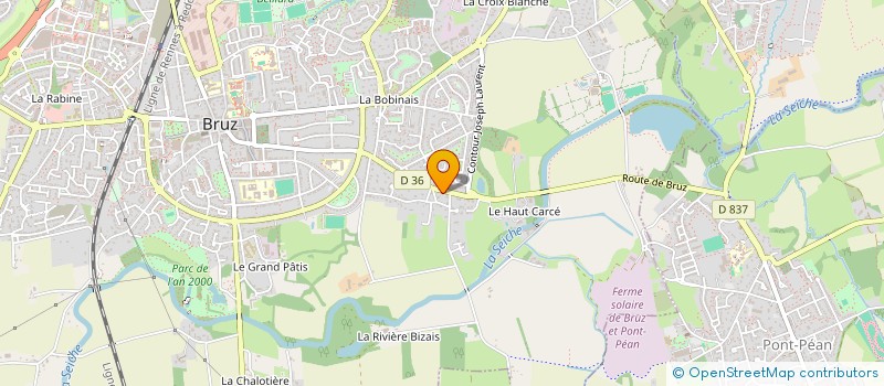 localisation de l'entreprise MONSIEUR PATRICK NICOLAS  BRUZ