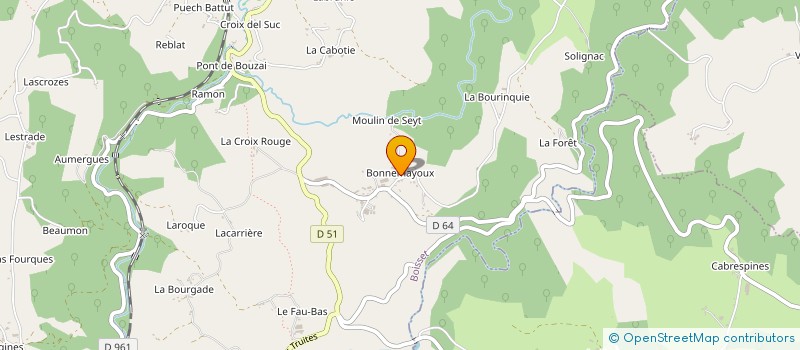 localisation de l'entreprise MONSIEUR PATRICK NIGOU à BOISSET