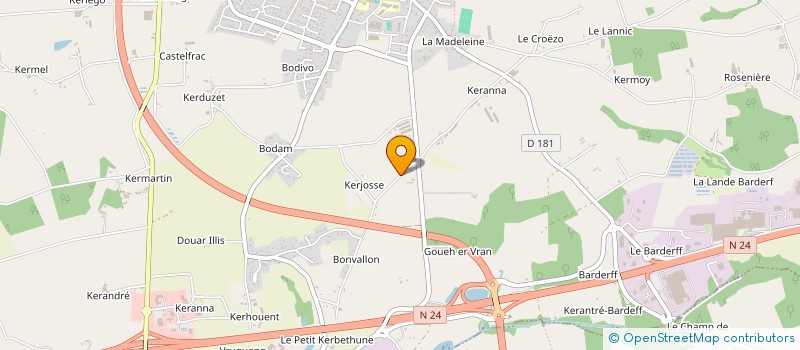 localisation de l'entreprise MONSIEUR PATRICK NOEL  MOREAC