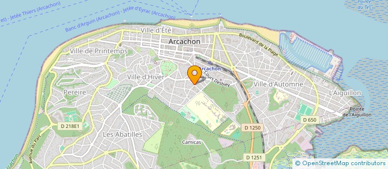 localisation de l'entreprise MONSIEUR PATRICK NOLIBE à ARCACHON