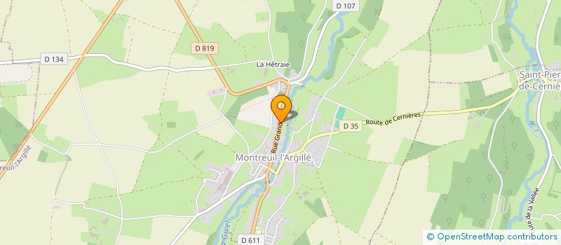 localisation de l'entreprise MONSIEUR PATRICK NORGUET  MONTREUIL-L'ARGILLE