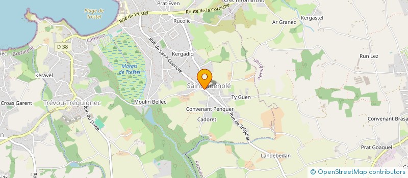 localisation de l'entreprise MONSIEUR PATRICK O'GRADY  TREVOU-TREGUIGNEC