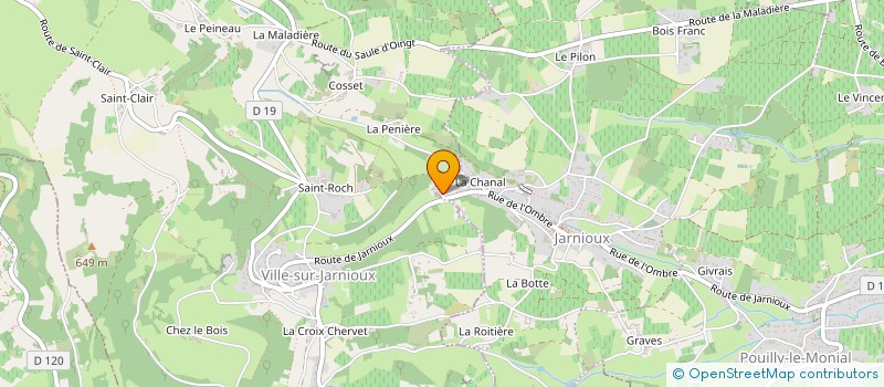 localisation de l'entreprise MONSIEUR PATRICK OSTER à PORTE-DES-PIERRES-DOREES