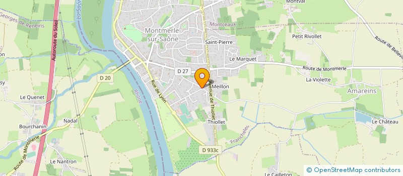 localisation de l'entreprise MONSIEUR PATRICK OUANES à MONTMERLE-SUR-SAONE