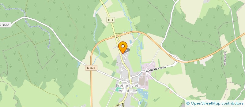 localisation de l'entreprise MONSIEUR PATRICK OUDOT  FRETIGNEY-ET-VELLOREILLE