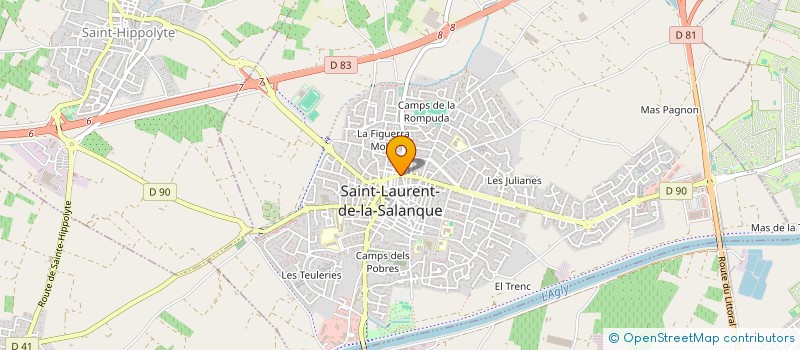 localisation de l'entreprise MONSIEUR PATRICK OUTTIER à SAINT-LAURENT-DE-LA-SALANQUE
