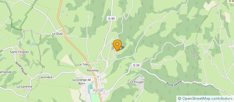 localisation de l'entreprise MONSIEUR PATRICK OZANEAUX  AYNAC