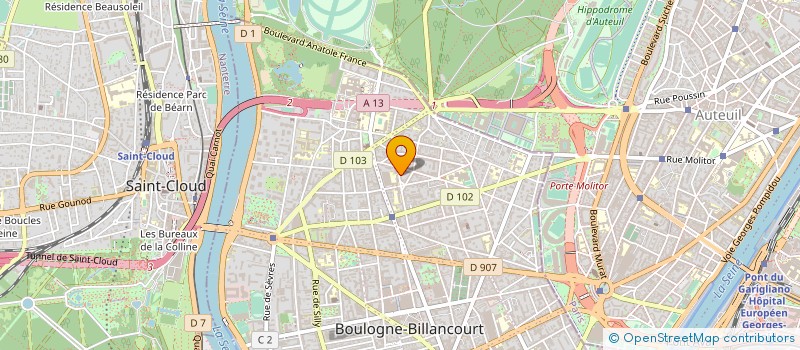 localisation de l'entreprise MONSIEUR PATRICK PABEUN à BOULOGNE-BILLANCOURT