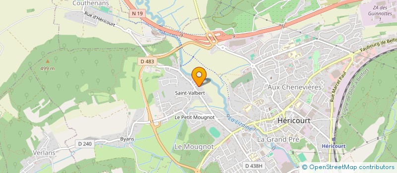 localisation de l'entreprise MONSIEUR PATRICK PACAUD  HERICOURT