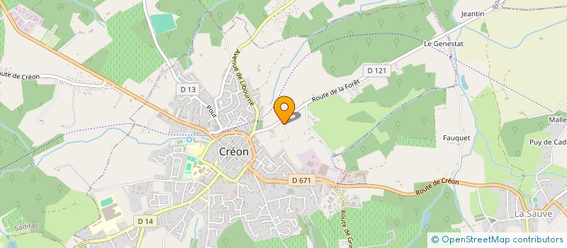 localisation de l'entreprise MONSIEUR PATRICK PAILLE  CREON