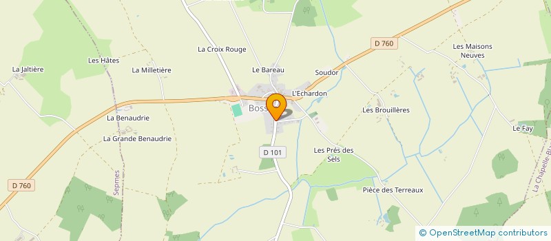 localisation de l'entreprise MONSIEUR PATRICK PALLUAU à BOSSEE