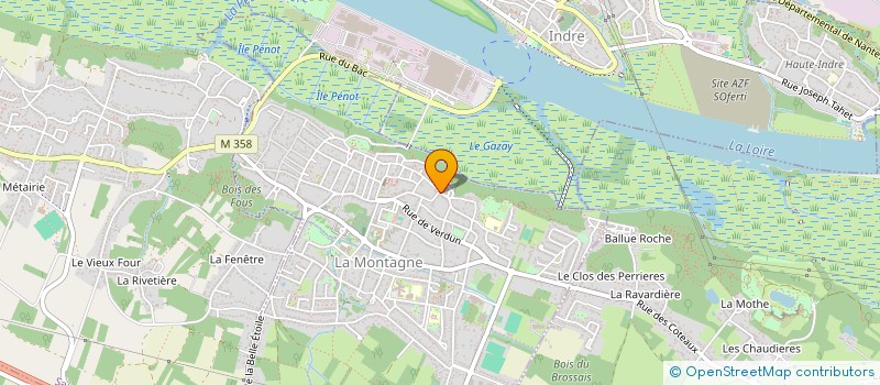 localisation de l'entreprise MONSIEUR PATRICK PALVADEAU  LA MONTAGNE