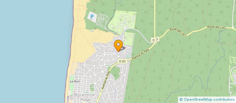 localisation de l'entreprise MONSIEUR PATRICK PARMENT  BISCARROSSE