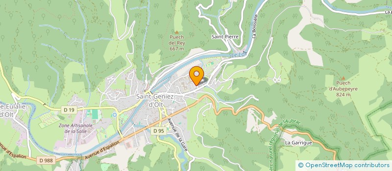 localisation de l'entreprise MONSIEUR PATRICK PASQUAL  SAINT GENIEZ D'OLT ET D'AUBRAC