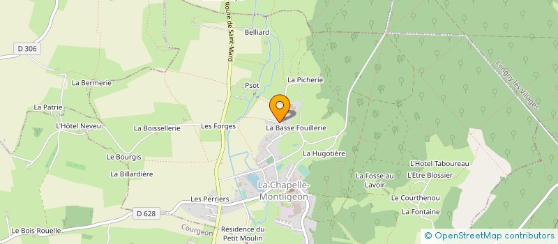 localisation de l'entreprise MONSIEUR PATRICK PASQUIER à LA CHAPELLE-MONTLIGEON