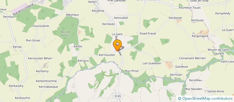 localisation de l'entreprise MONSIEUR PATRICK PATUREL  GUINGAMP