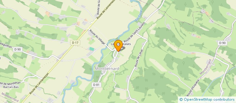 localisation de l'entreprise MONSIEUR PATRICK PAUL-VICTOR  MONTBERNARD