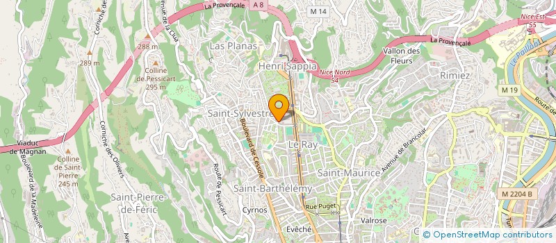 localisation de l'entreprise MONSIEUR PATRICK PAUVERT à NICE