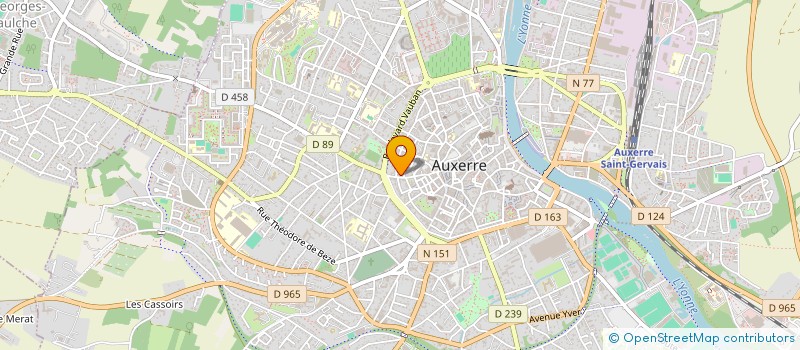 localisation de l'entreprise MONSIEUR PATRICK PAVEC à AUXERRE