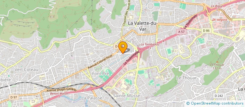 localisation de l'entreprise MONSIEUR PATRICK PAYAN à TOULON