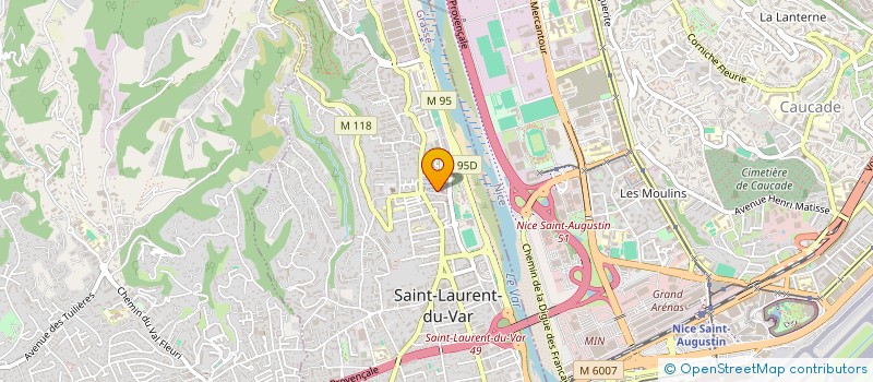 localisation de l'entreprise MONSIEUR PATRICK PAYET  SAINT LAURENT DU VAR