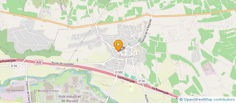 localisation de l'entreprise MONSIEUR PATRICK PELLOUX  ROUSSET