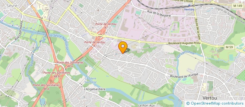 localisation de l'entreprise MONSIEUR PATRICK PELTIER  VERTOU