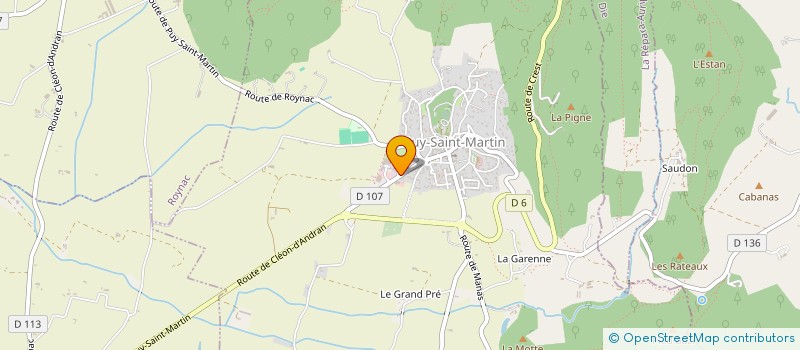 localisation de l'entreprise MONSIEUR PATRICK PEMEANT  PUY-SAINT-MARTIN