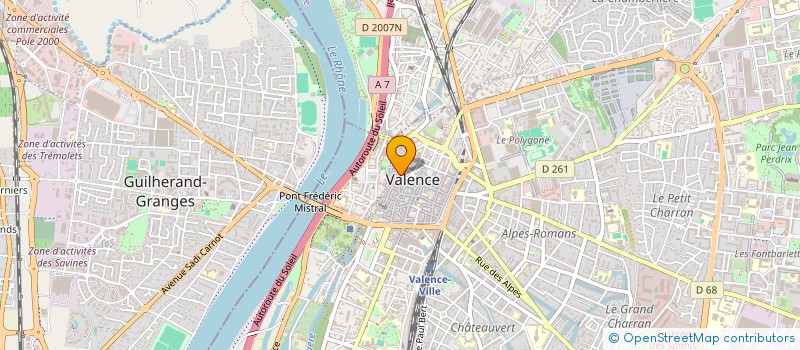 localisation de l'entreprise MONSIEUR PATRICK PERARD à VALENCE