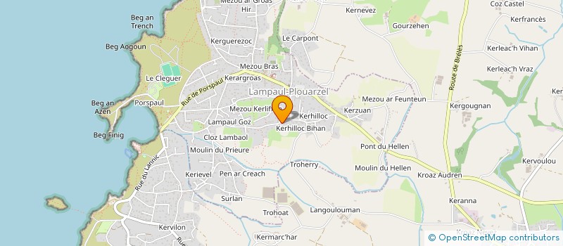 localisation de l'entreprise MONSIEUR PATRICK PERON  LAMPAUL-PLOUARZEL