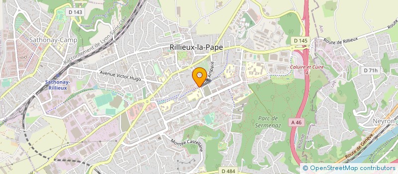 localisation de l'entreprise MONSIEUR PATRICK PERRET  RILLIEUX-LA-PAPE