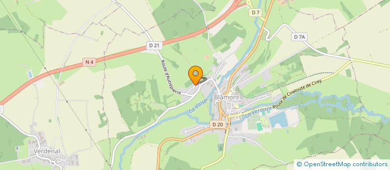 localisation de l'entreprise MONSIEUR PATRICK PERRIN  BLAMONT