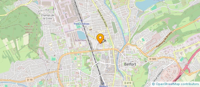 localisation de l'entreprise MONSIEUR PATRICK PERROT  BELFORT