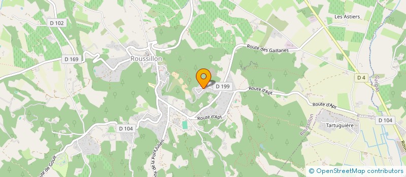 localisation de l'entreprise MONSIEUR PATRICK PERSICOT  ROUSSILLON